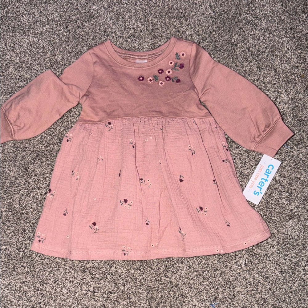 Carter's Mauve Floral Casual Dress